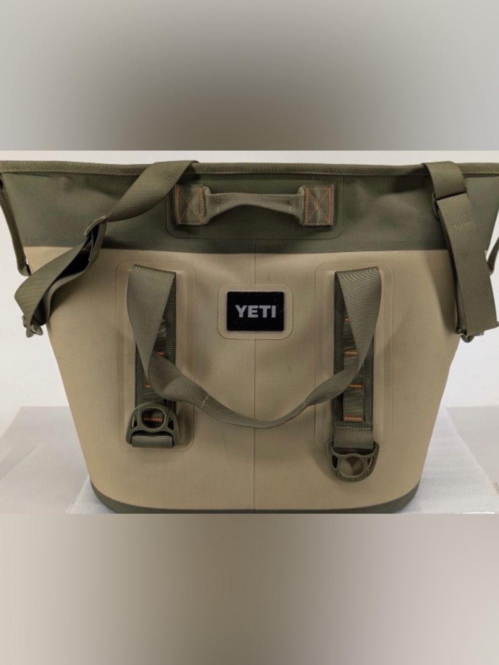 YETI Hopper Two 30 Soft Cooler Tan Olive Leakproof Camping Fishing Bag RARE - Picture 2 of 6